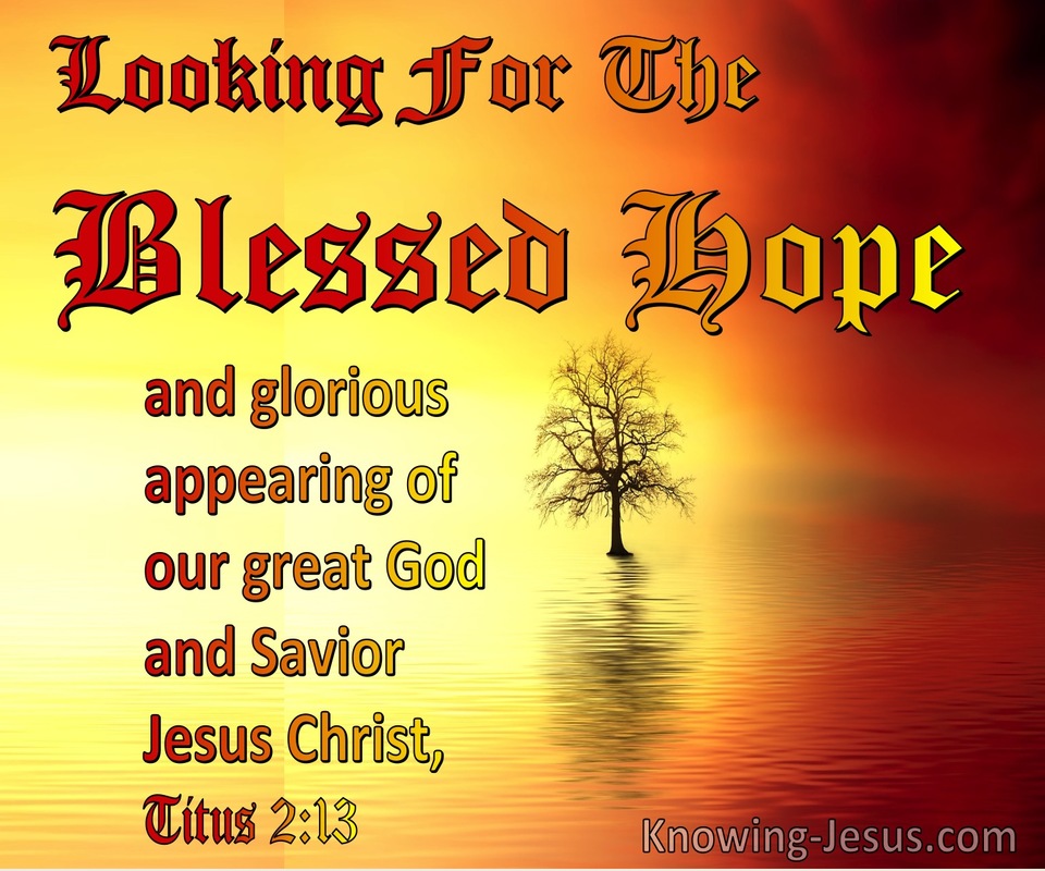 Titus 2:13 Looking For The Blessed Hope (red)